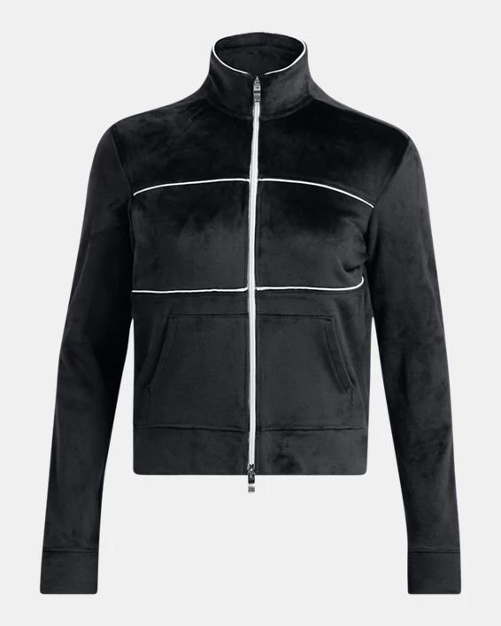 UA Velour Womens Track Jacket - Image 4