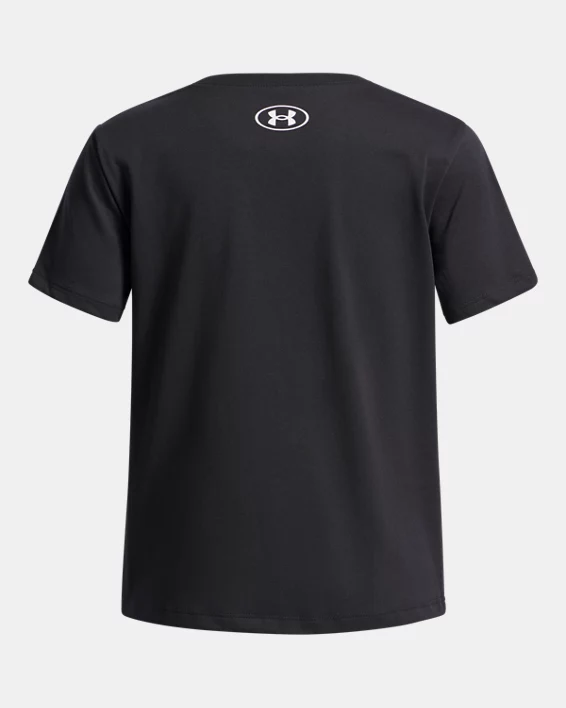 UA Big Logo Girls Short Sleeve - Image 2