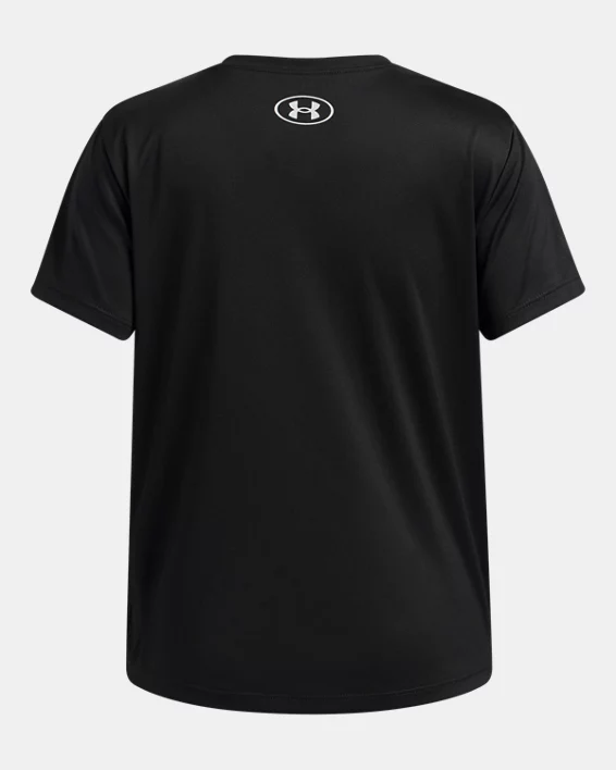 UA Tech Split Wordmark Girls Short Sleeve - Image 2