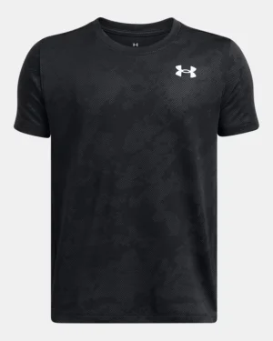 UA Tech Vent Jacquard Boys Short Sleeve