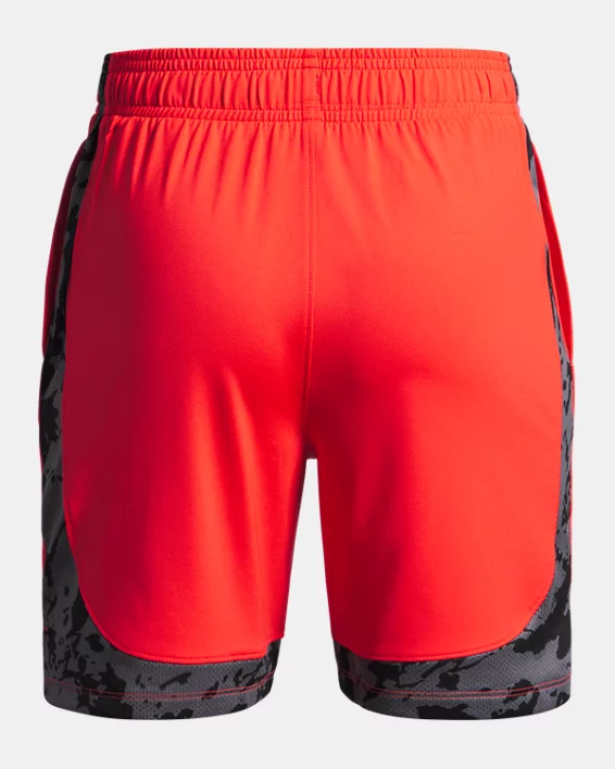 UA Tech Vent Print Blocked Boys Shorts - Image 2