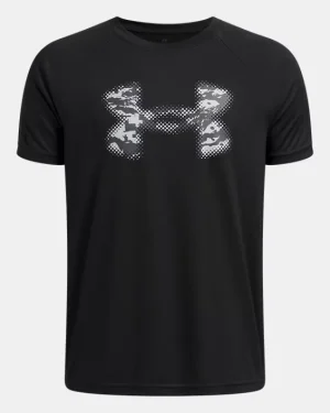 UA Tech Big Logo Boys Short Sleeve