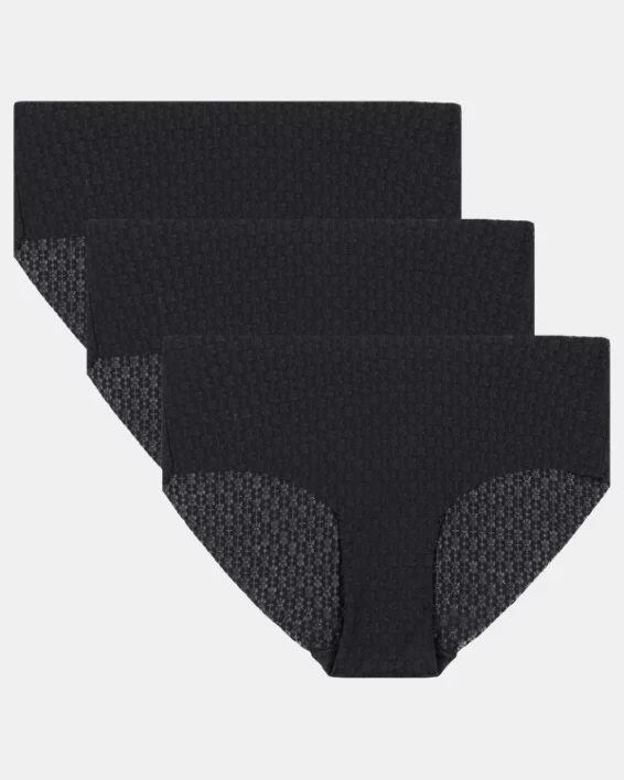 UA Pure Stretch Mesh Womens Hipster Underwear - Image 3