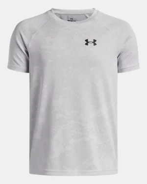 UA Tech Jacquard 2.0 Boys Short Sleeve