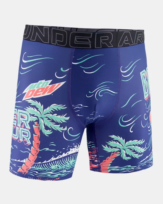 UA Performance Tech Mesh Graphic x Mountain Dew Mens Boxerjock - Image 3