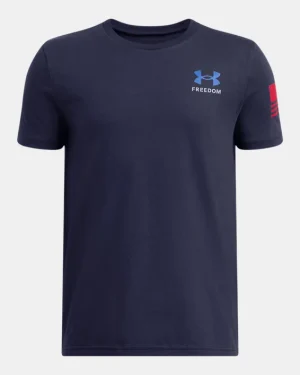 UA Freedom Flag Boys Short Sleeve