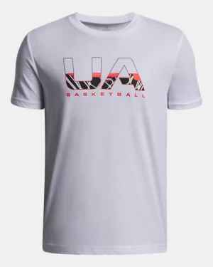 UA Hoops Branded Boys Short Sleeve