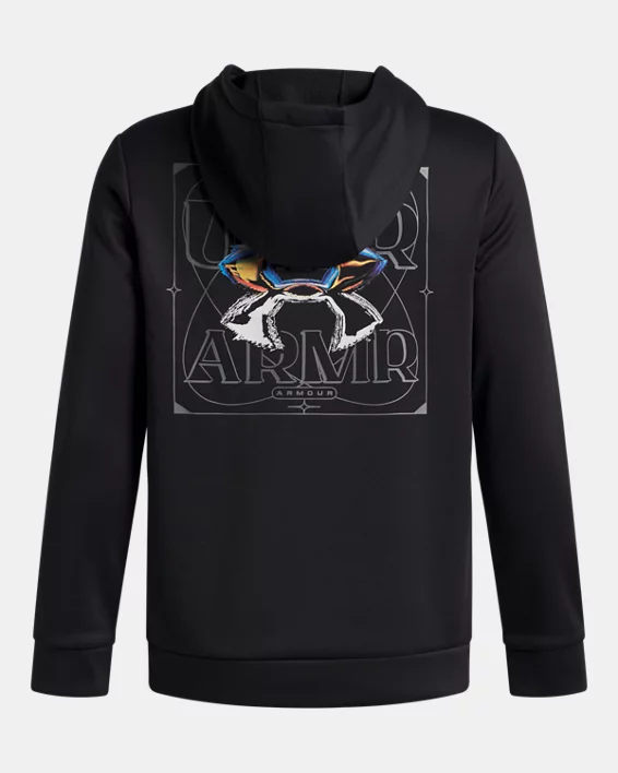 Armour Fleece Starlight Logo Boys Hoodie - Image 2