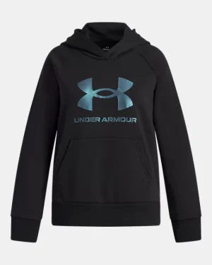 UA Rival Fleece Shimmer Girls Hoodie