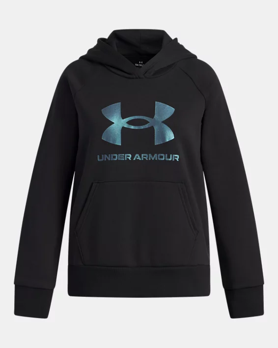 UA Rival Fleece Shimmer Girls Hoodie
