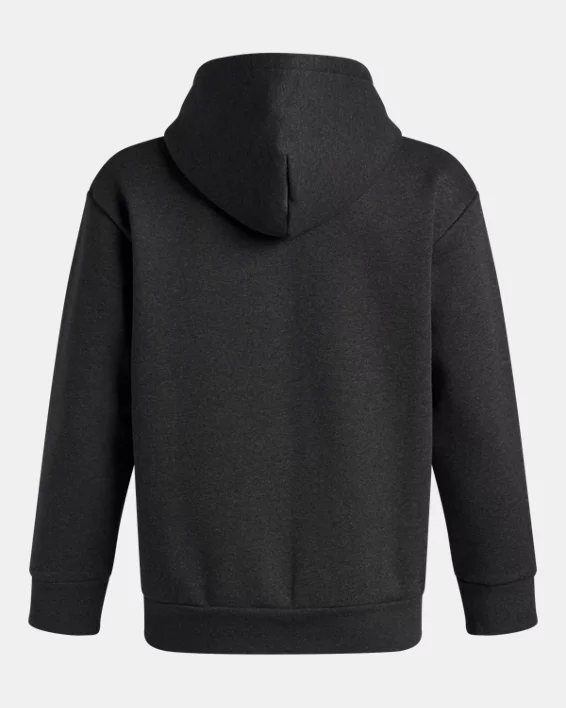 UA Icon Fleece Heather Boys Oversized Hoodie - Image 2