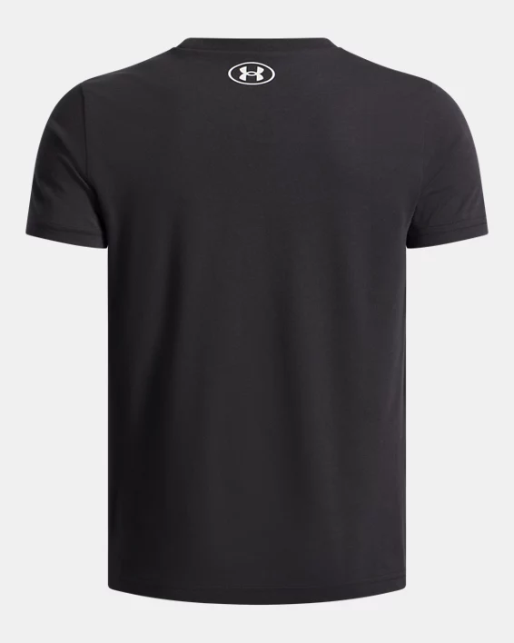 UA Overlay Wordmark Boys Short Sleeve - Image 2
