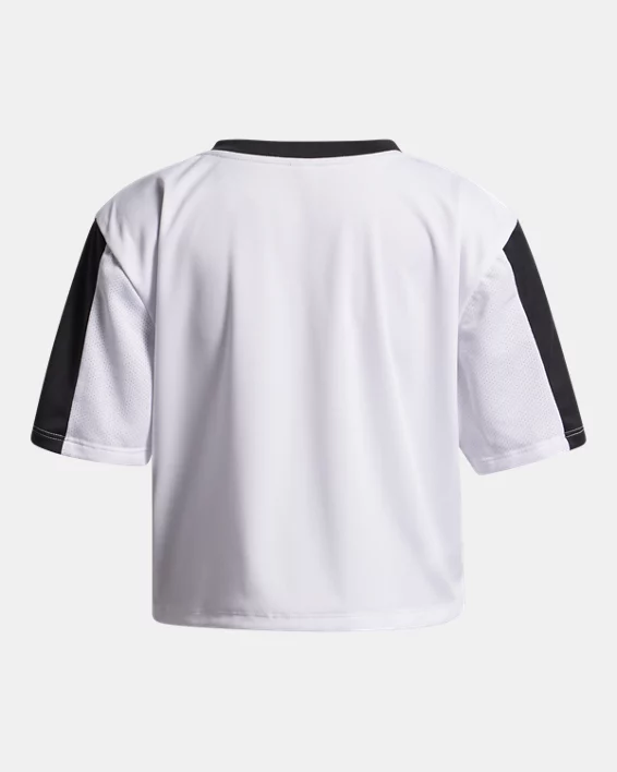 UA Tech Boxy Girls V-Neck Short Sleeve - Image 2