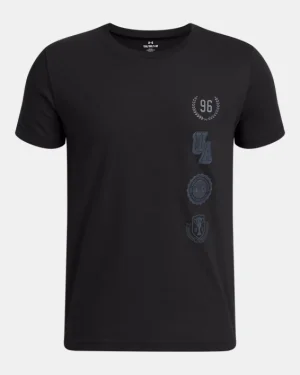 UA College Crest Logo Boys Short Sleeve