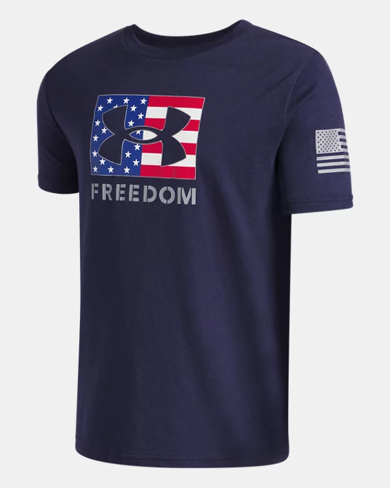 UA Freedom Big Logo Boys T-Shirt - Image 3