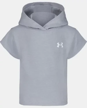 UA Rival Terry Little Girls Short Sleeve Hoodie