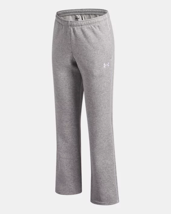 UA Rival Fleece Piped Girls Pants - Image 3