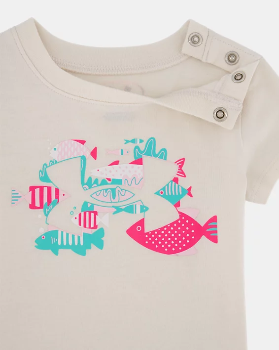 UA Fish Logo Newborn Girls Shorts Set - Image 2