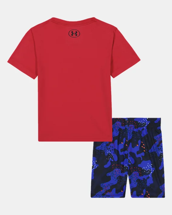 UA Tech Day 1 Printed Toddler Boys Shorts Set - Image 2