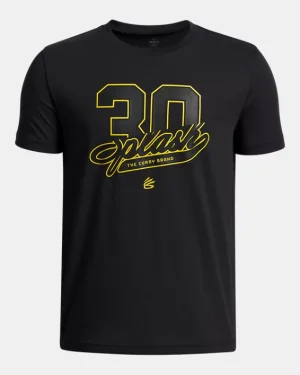 Curry Splash Wordmark Boys T-Shirt