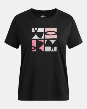 UA Tech Logo Graphic Girls Short Sleeve