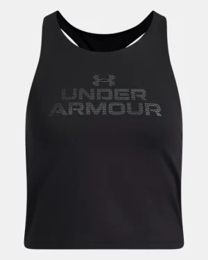 UA Motion Branded Girls Crop Tank