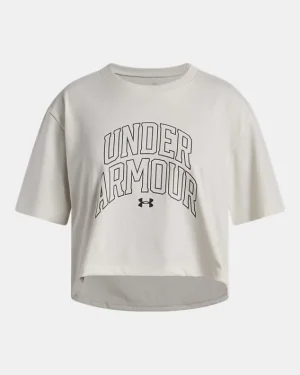 UA Boxy Crop Varsity Girls Short Sleeve