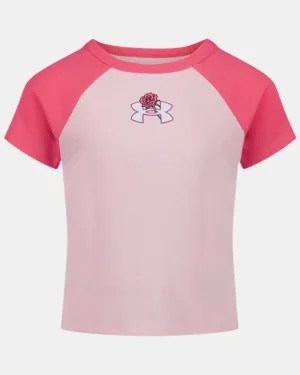 UA New Prep Raglan Little Girls Short Sleeve