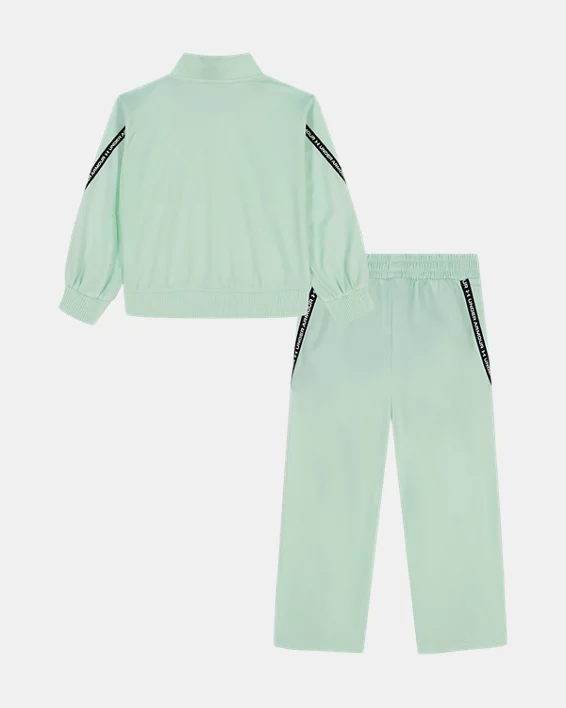 UA Rival Taping Little Girls Track Suit - Image 3