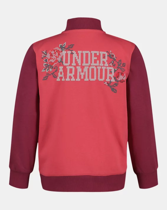 UA Rival Little Girls Bomber Jacket - Image 2