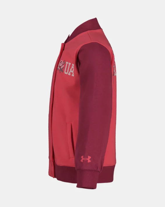 UA Rival Little Girls Bomber Jacket - Image 3