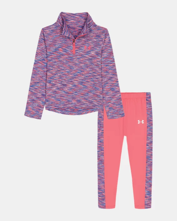UA Color Twist Toddler Girls Zip & Leggings Set