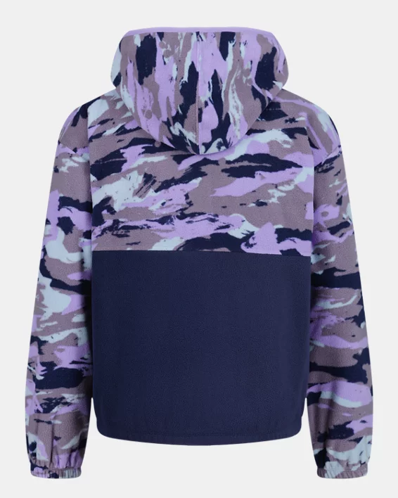 UA Print Block Girls Full-Zip Hoodie - Image 2