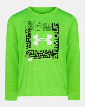 UA Logo Frame Twist Tech Toddler Boys Long Sleeve