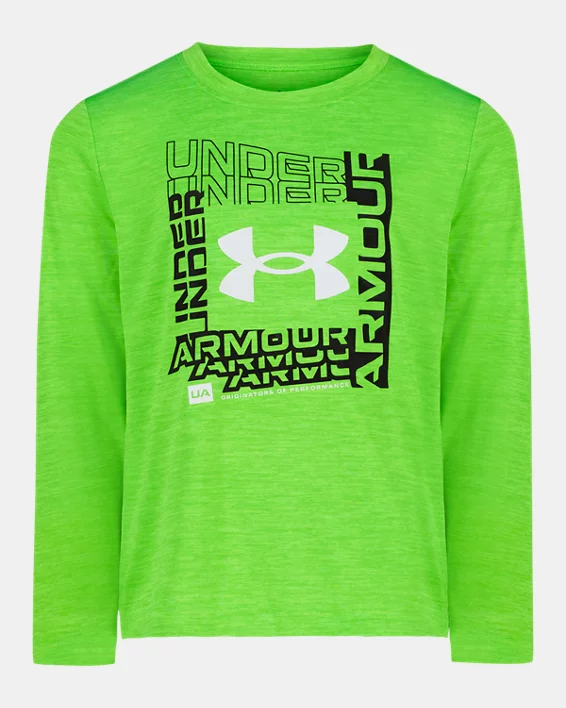 UA Logo Frame Twist Tech Toddler Boys Long Sleeve