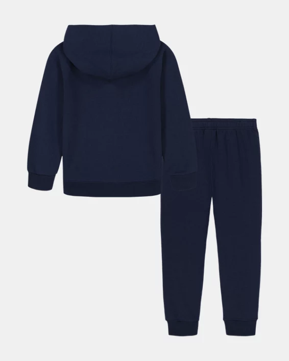 UA Branded Logo Infant Boys Zip-Up Hoodie Set - Image 2