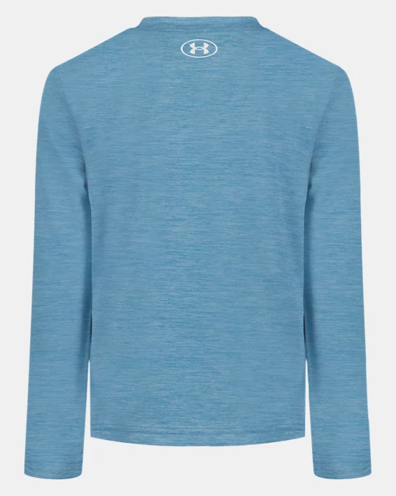 UA Core Logo Twist Tech Toddler Boys Long Sleeve - Image 2