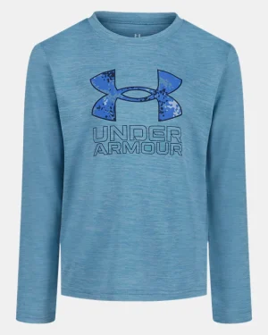UA Core Logo Twist Tech Toddler Boys Long Sleeve
