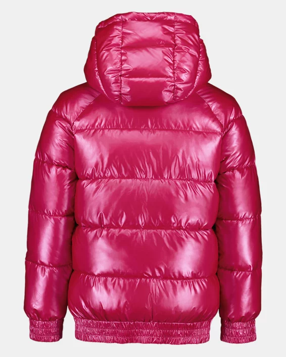 UA Metallic Bomber Girls Puffer Jacket - Image 3