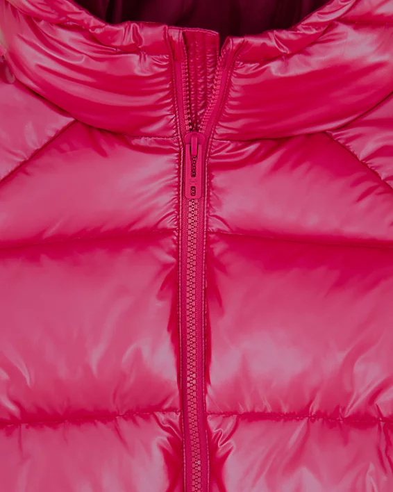 UA Metallic Bomber Girls Puffer Jacket - Image 2