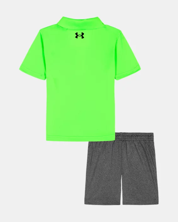 UA Polo Tech Toddler Boys Shorts Set - Image 2