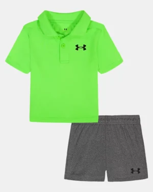 UA Polo Tech Newborn Boys Shorts Set