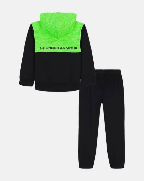 UA Colorblock Infant Boys Zip-Up Hoodie Set - Image 3