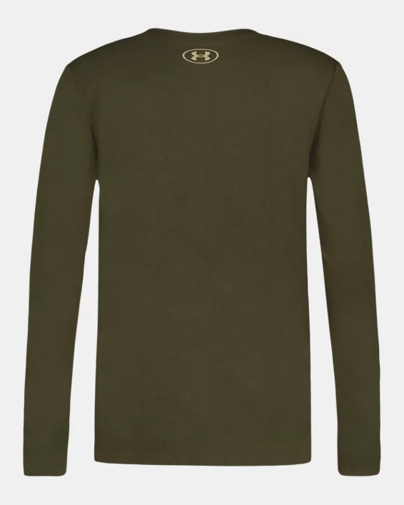 UA Stacked Logo Boys Long Sleeve - Image 2
