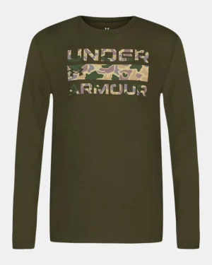 UA Stacked Logo Boys Long Sleeve