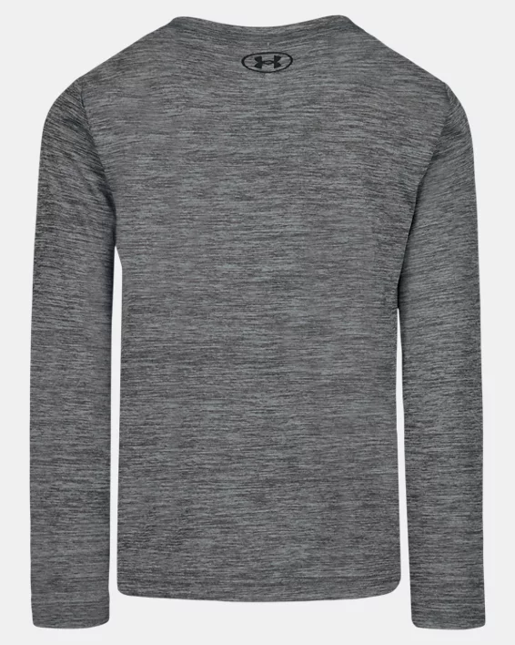 UA HD Logo Twist Tech Toddler Boys Long Sleeve - Image 3