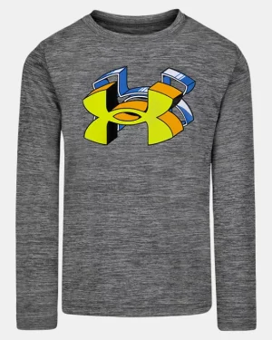 UA HD Logo Twist Tech Toddler Boys Long Sleeve