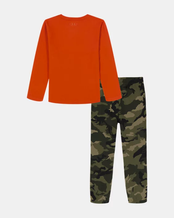 UA Camp Logo Toddler Boys' Long Sleeve & Joggers Set - Image 3