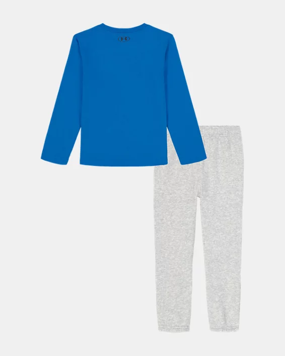 UA Fish Splash Toddler Boys Long Sleeve & Joggers Set - Image 2