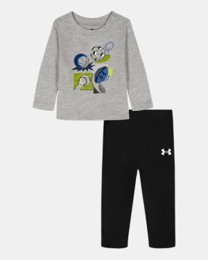 UA Multi Sport Newborn Boys Long Sleeve Set